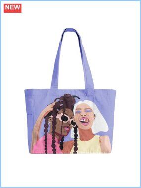 Large Cotton Canvas Tote Bag with Zipper Pocket, Shoulder Strap, Foldable Beach
